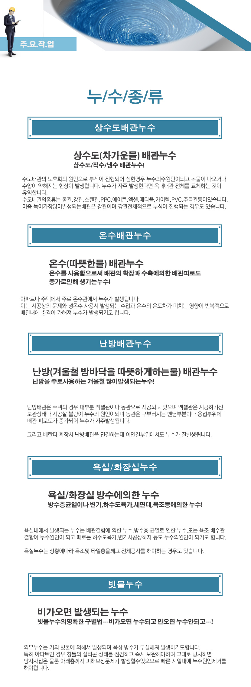 장안구누수방문가능한탐지업체